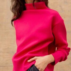 NWOT Aday Like a Boss Pullover Top in Fuschia Pink Size XL
